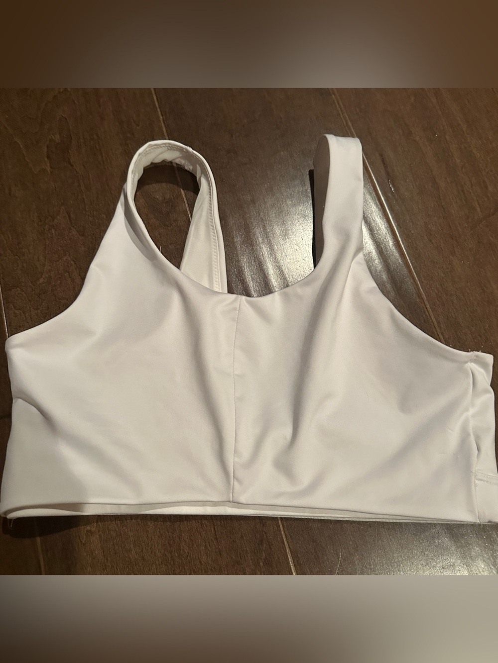Victoria Sport Light Support White Seamless Sports Bralette